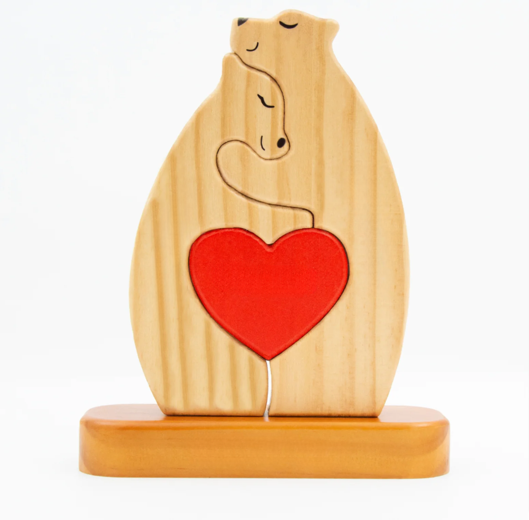 Família Urso personalizada Presente dia das mães