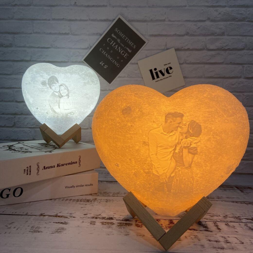 Lumi Love 3 cores usb touch 18cm - Lumi Lua 3d