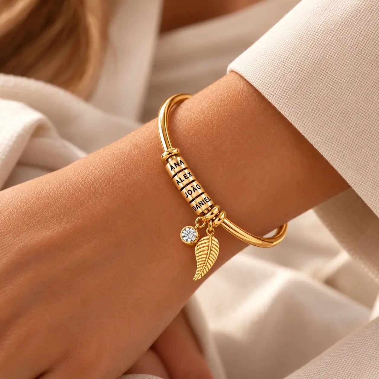 Pulseira Elo de Amor – Personalizada com Nomes
